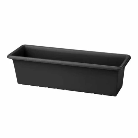 Parvekelaatikko Botanica 80 cm musta ruukku