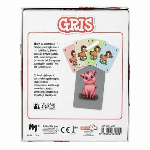 Pig card game Peliko