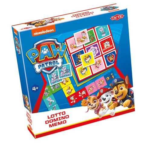Paw Patrol Lotto, Dominoes and Memory Game