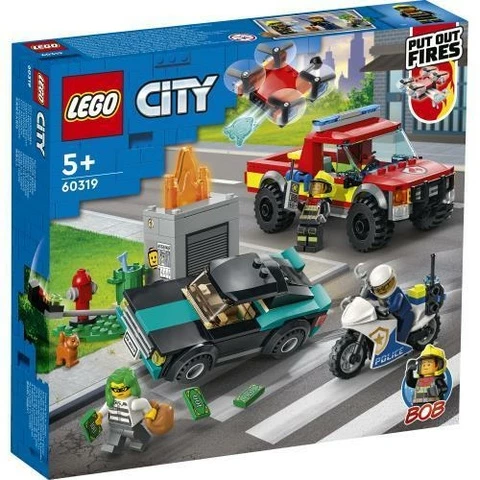 LEGO City Sammutustehtävä Ja Poliisin Takaa-Ajoyksikkö
