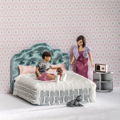 Lundby bedroom for a dollhouse
