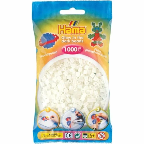 Hama 1000 pimeässä hohtava vihreä