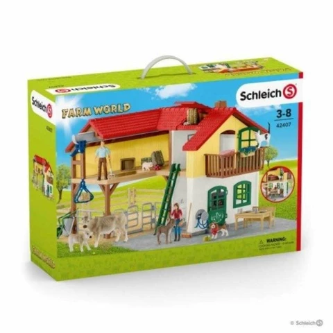 Schleich Farmhouse with stable and animals 42407