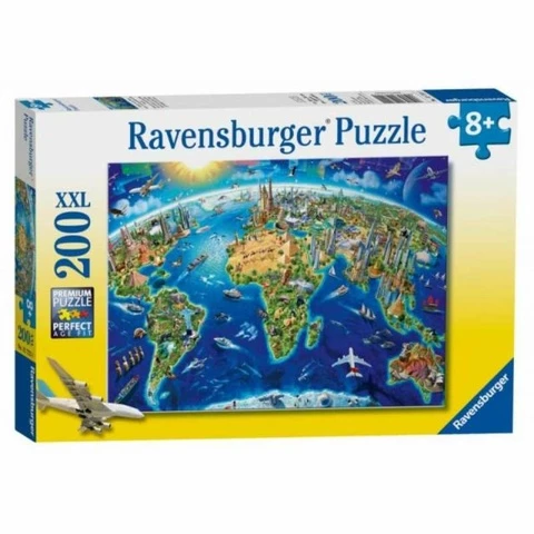  Ravensburger Puzzle 200 pieces, Map attractions