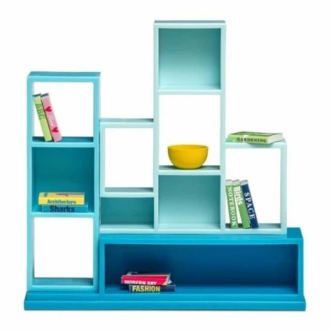 Lundby bookshelf for a dollhouse