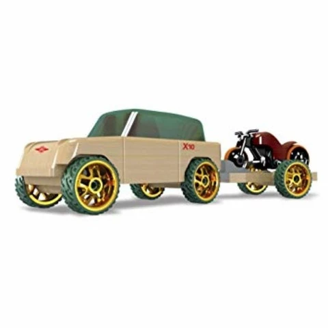 Automoblox Wooden Car &amp; Cart X10 Timber Pack