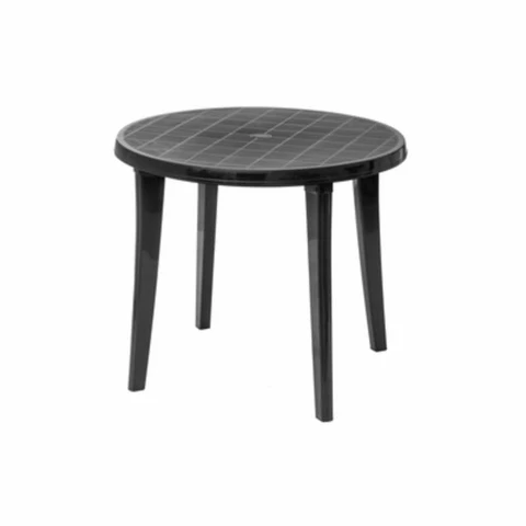 Puutarhapöytä harmaa Ø 90 cm