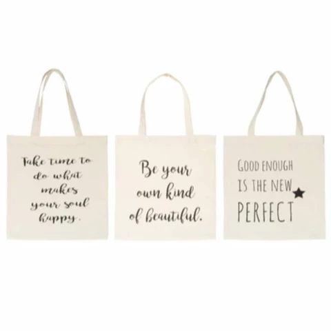 Cotton bag, with different texts