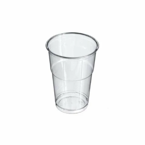 Disposable plastic cup pet 3 dl 50 pcs, clear