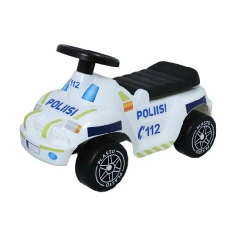 Plasto kick car police white-blue
