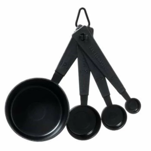 Measuring set 4 parts, black