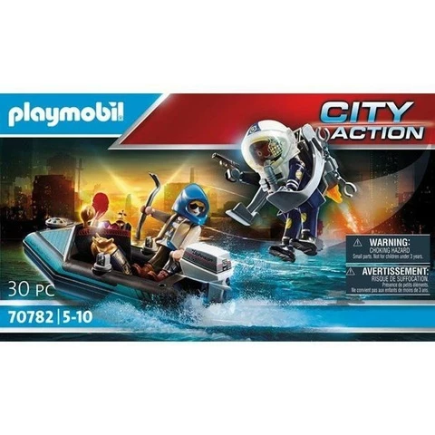 Playmobil Kaupunkitoimintaa – Poliisin Lentokonepakkaus: Taidevarkaan Pidätys