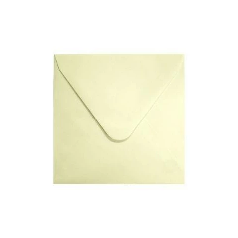Kirjekuori Neliö 14x14cm, Norsunluu 10kpl