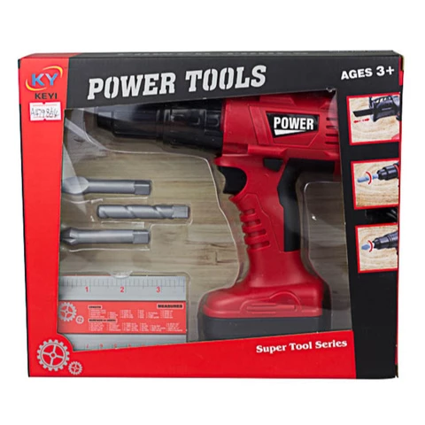Drill Power Tools red