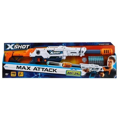 X-Shot Max Attack + Ammuspakkaus Kaupanpäälle