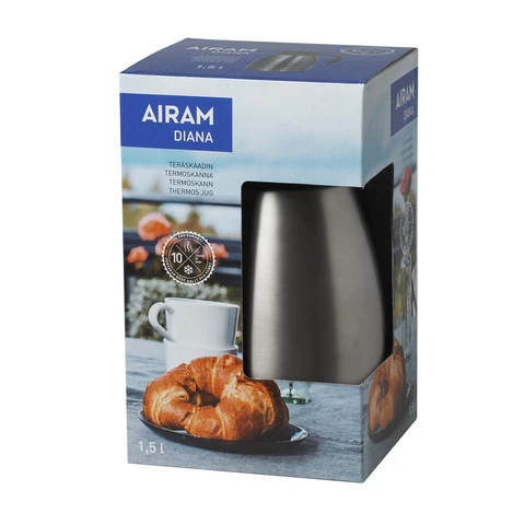 Termos teräskaadin 1,5L, poo Diana Airam