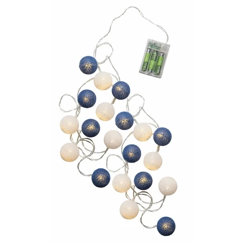 Led lankapallo 20 kpl Minni sinivalkoinen Airam B/0 ajastin (9,90)