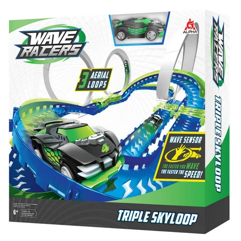 Wave Racers Triple Skyloop car track