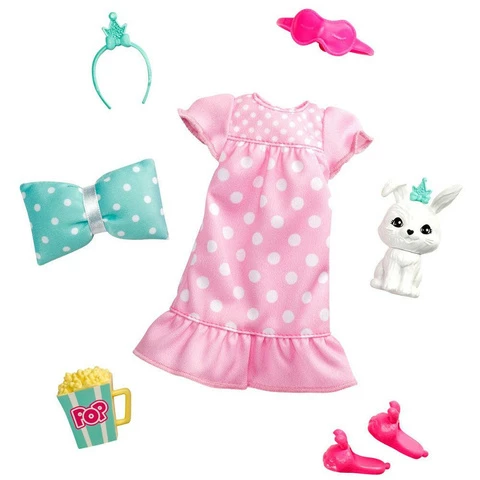 Barbie outfit and pet bunny