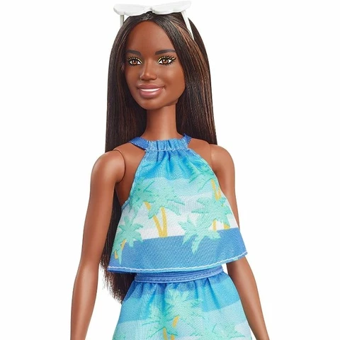 Barbie Malibu Ocean Palm Dress