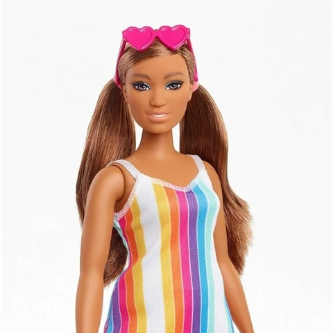 Barbie Malibu Ocean striped dress