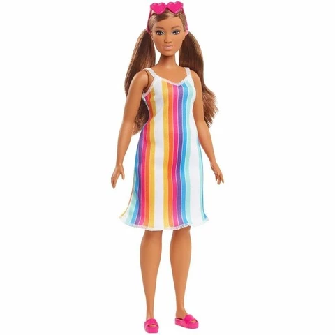 Barbie Malibu Ocean striped dress