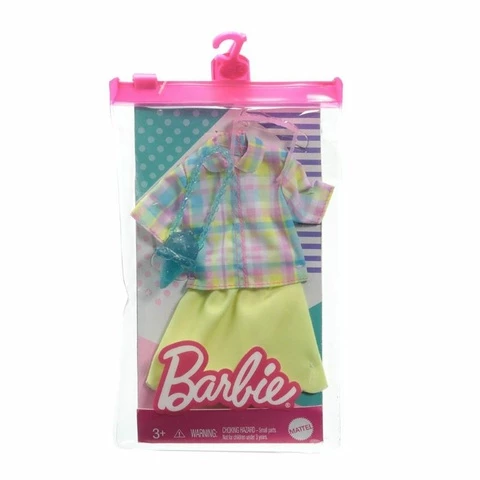  Barbie outfit yellow skirt and T-shirt