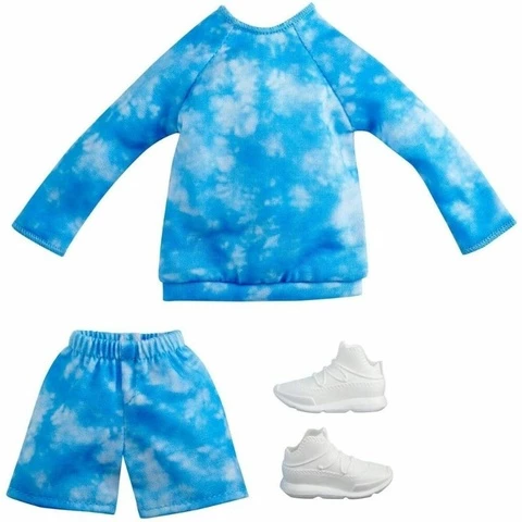  Barbie Ken outfit blue shirt and shorts
