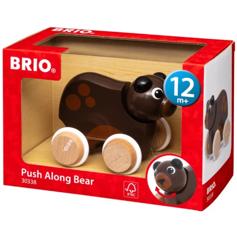 Brio bear push toy 30338