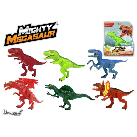 Dino Mighty Megasaur roaring 12 cm different