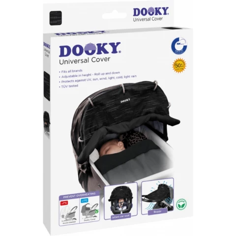 Dooky winter black reflective cover