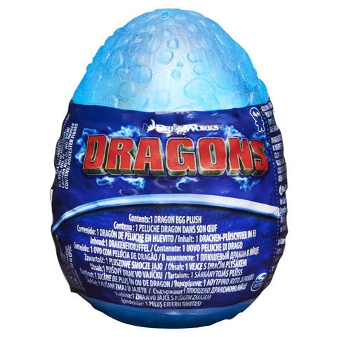  Dragons plush egg blue