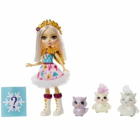 Enchantimals Odele Owl & 3 Lemmikkiä