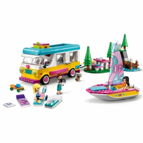 Friends 41681 metsänretki asuntoautolla ja purjeveneillen Lego