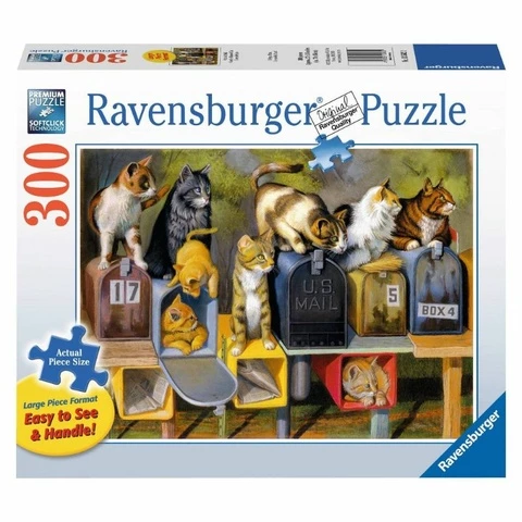 Ravensburger Puzzle 300 returns cats with mailboxes