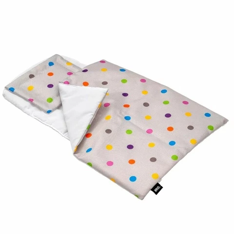 Nuk en bedding set Brio gray polka dot