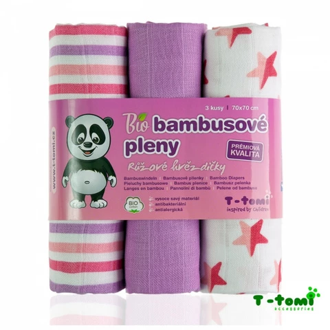 Gauze 3 pcs pink