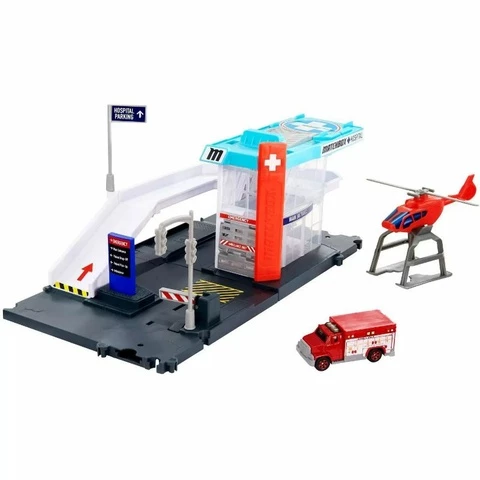 Matchbox Action Helicopter Rescue Station