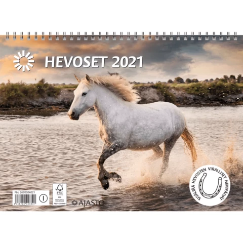 Kalenteri seinäkalenteri hevoset 2021
