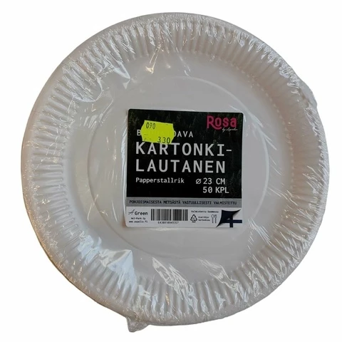 Disposable plate low Ø 23 cm 50 pcs biodegradable