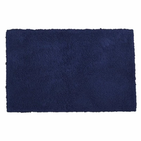 Bathroom rug 60 x 100 cm blue Engholm