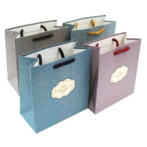 Gift bag Vintage 22 x 20 cm in different colors
