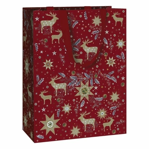 Gift bag Lina Christmas red