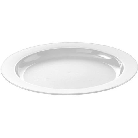 Plate low 25 cm white bio Orthex