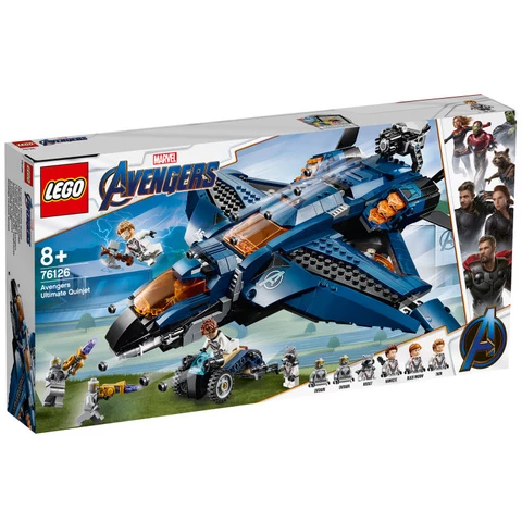 Lego Avengers 76126 Kostajien huikea quinjet