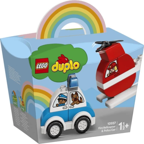 Lego Duplo 10957 Sammutushelikopteri ja poliisiauto