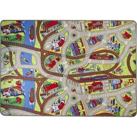 Traffic mat 95 x 133 cm railway