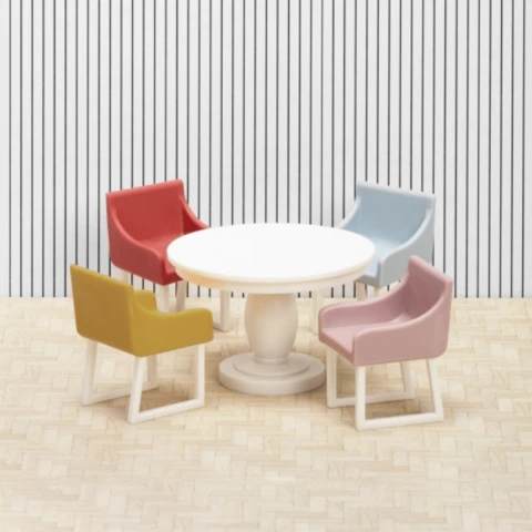 Lundby pöytä ja tuolit Basic