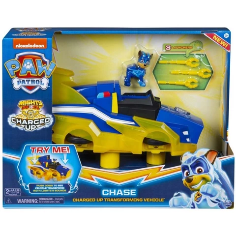 Paw Patrol Charged Up Chase and ajoneuvo
