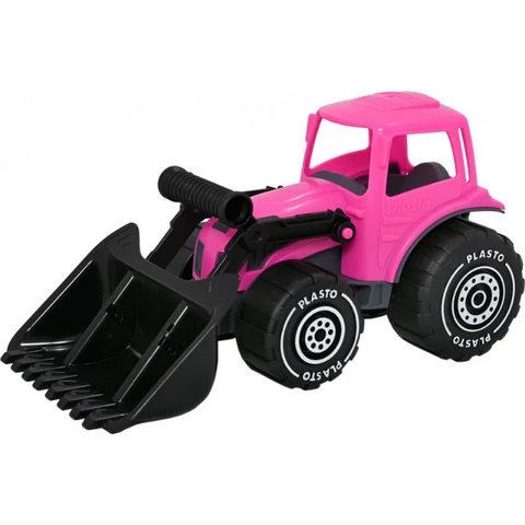 Plasto bucket tractor pink